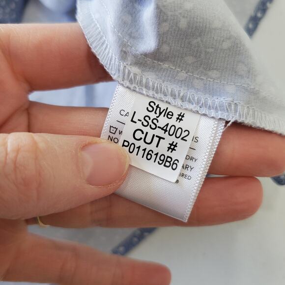 Mizzen+Main Leeward Shirt Mens Large Blue Short Sleeve Trim Fit Performance - Picture 7 of 10